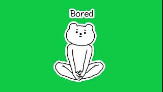 Betakkuma Bored Green Screen Dance - Graphics For Videos Editing