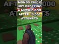 Pov mondo chick not dropping mythic egg in roblox bee swarm simulator shorts
