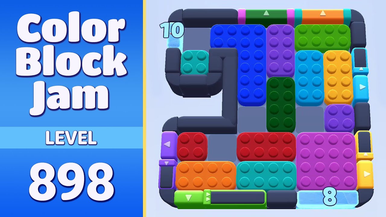 Color Block Jam Level 898 (899) | Every Puzzle Solved! 🎯 - YouTube