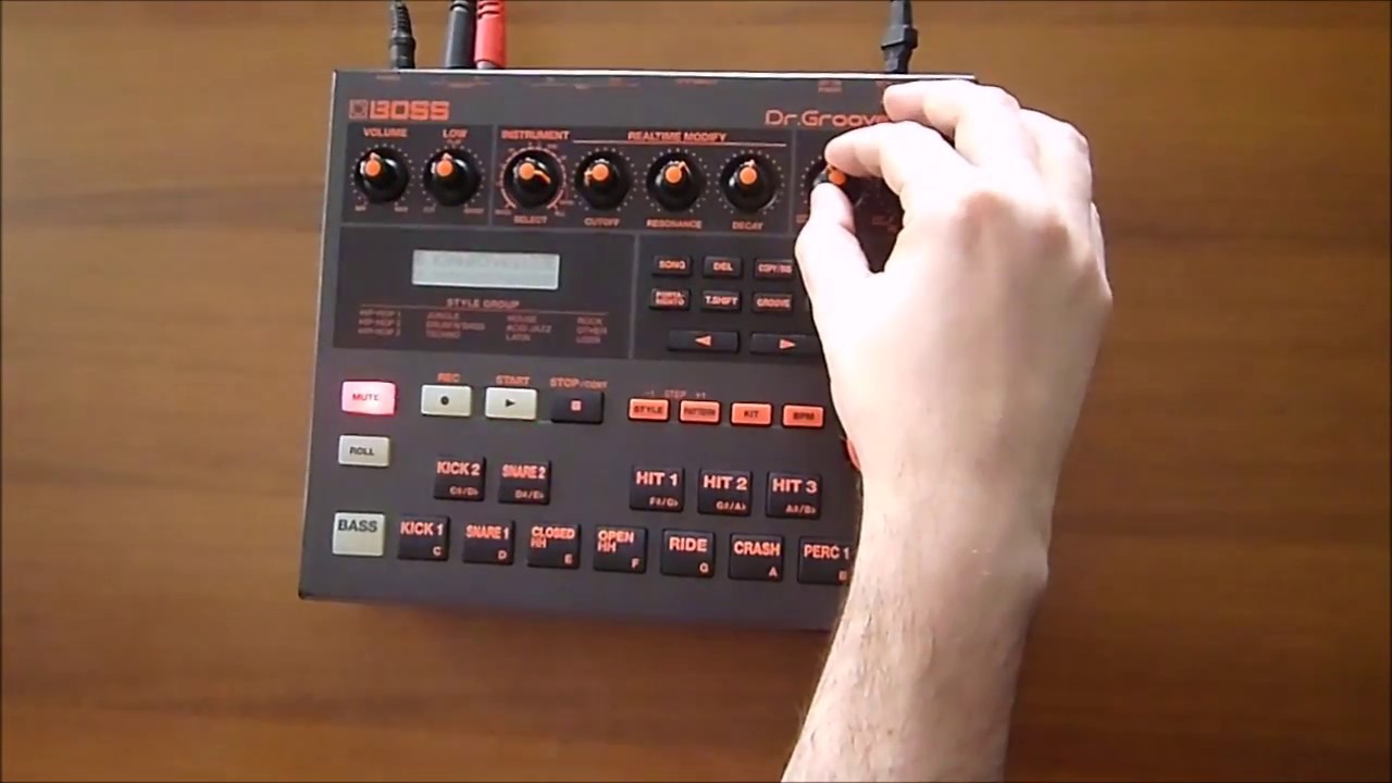 Boss DR-202 drums, bass & chords