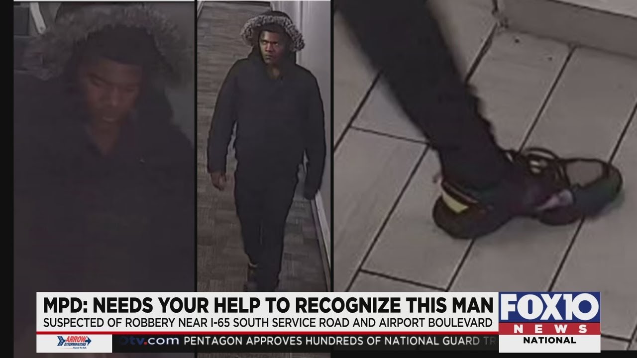 Man wanted for robbery on service road - YouTube