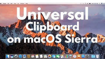 Universal Clipboard on Mac OS Sierra 2017