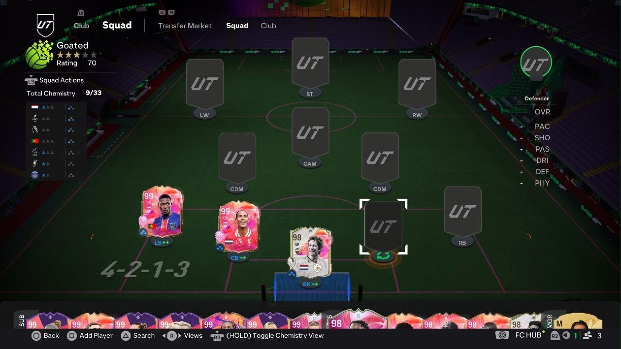FC 25 - My 99 Rated End Game Team - YouTube