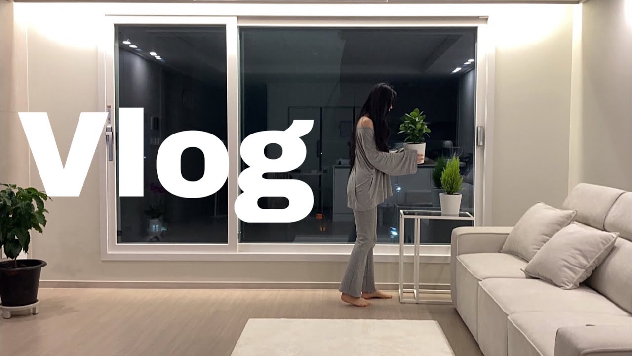 vlog 이케아다녀와서 🛒 카페트 깔고 필수템 추천 드레스룸 중문시공 장식장리폼 페인트칠하는일상 ⋆。🪑