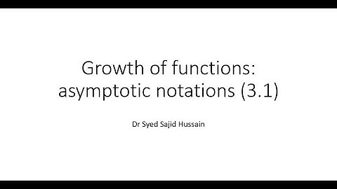 Asymptotic notations with examples in Urdu