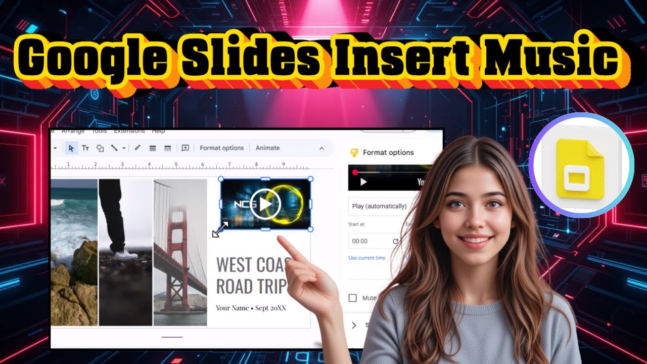 Как вставить музыку в Google Slides | Автоматическое фоновое воспроизведение звука (2025)