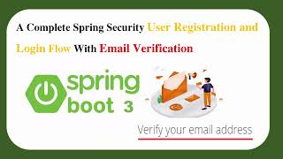 Complete User Registration / Login  Flow | Spring Boot 3 With Email Verification.| Spring security 6