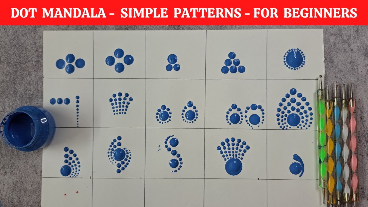 How to use dotting tools - Dot Mandala 