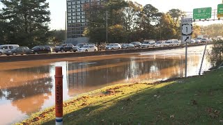 Glenwood Avenue water main break