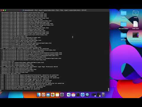 Terminal : Find Files by type and name
