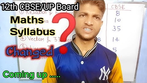class 12 maths syllabus 2025-26 | UP & CBSE Board maths syllabus 2025 #maths #education #class12