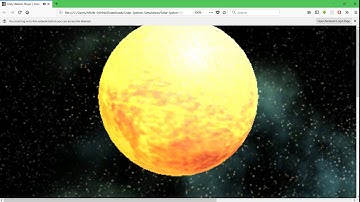 Solar system video made n unity 3D