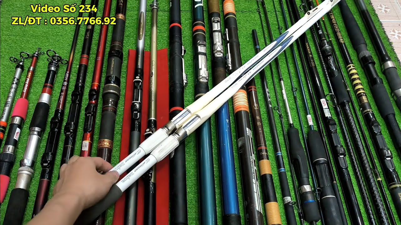 Video Số 234 - Cặp Cần Đẹp Dây Trong Daiwa - Lô Cần Câu Máy Nội Địa Nhật, Hàng Bãi Nhật 