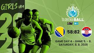 HIGHLIGHTS | SloBall '26, girls - Bosnia and Herzegovina : Croatia  - game 5. - 8.