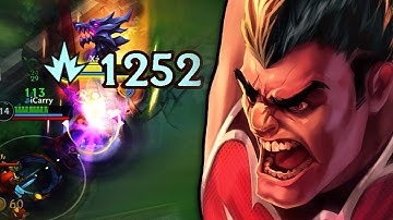 Wild Rift Darius Super Strong in Baron Lane 1,252 True Damage!