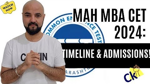 Timeline for CET! Result CAP Rounds, Admissions | MAH MBA CET 2024