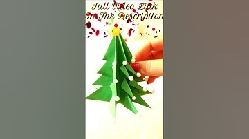 DIY Paper Christmas Tree | How To Make 3D Xmas Tree | Paper Craft #Shorts #YoutubeShorts #YTShorts