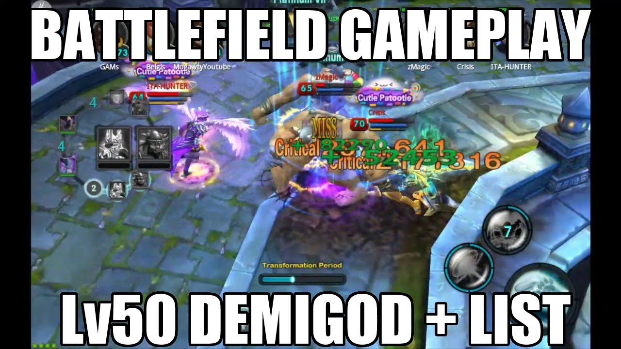 demigod list demigod list