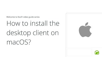 How to install the Koofr desktop client on macOS?