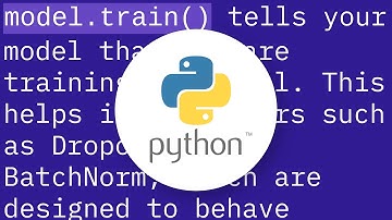 What does model.train() do in PyTorch?