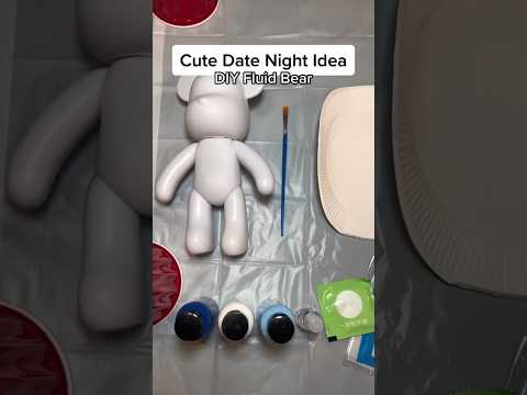 Have You Tried The Trendy DIY Fluid Bear Painting Datenightideas Diycrafts Shorts 