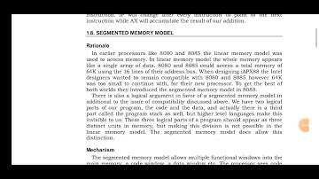 Segmented memory model