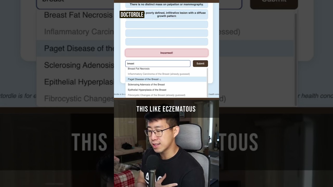 A 64 Year Old Woman Presents With Thickening Of The Breast #medicine #meded #doctordle