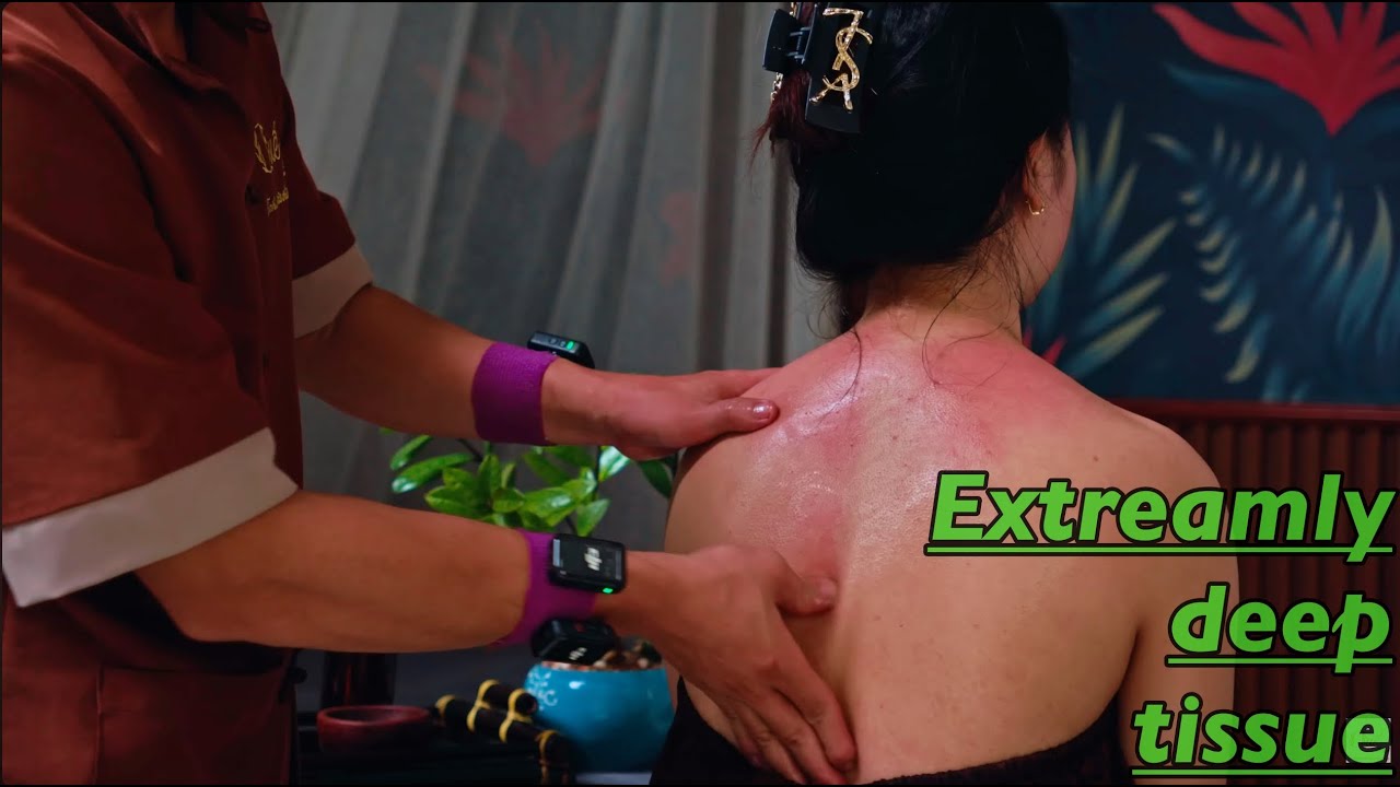 Deep ASMR Neck, Shoulder & Upper Back Therapy for a Girl | Professional Relaxing Massage