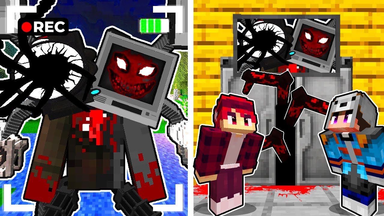 Hachi Giải Cứu Làng Sinh Tố Khỏi Camera TV Man.exe Trong Minecraft