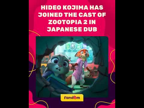 Zootopia 2! Hideo Kojima Has Joined the Cast In the Japanese Dub
