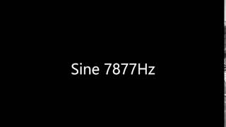 Sine 7877Hz Audio Only