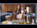 Cooking With Coi Leray -  Chick-fil-A Chicken Biscuits With Grape Jelly