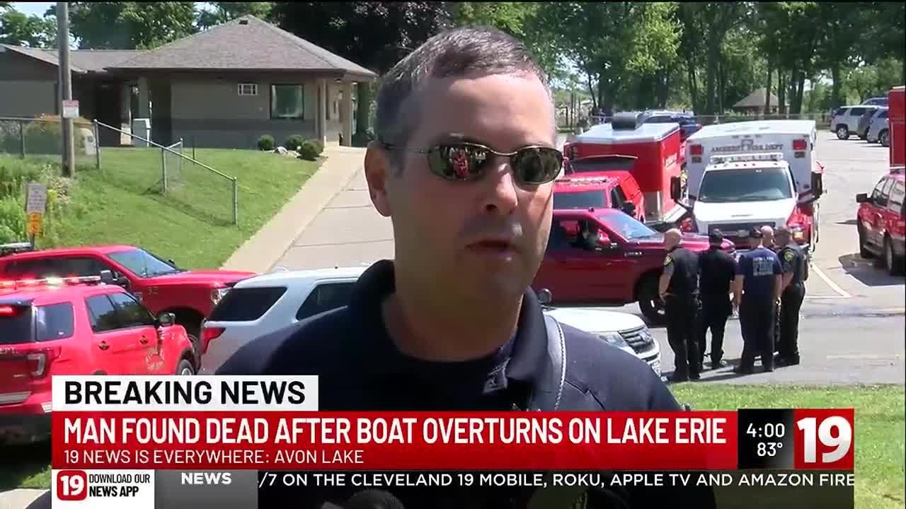 Man found dead after boat overturns on Lake Erie - YouTube