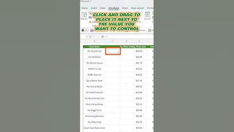 How to Use Spin Buttons in Excel