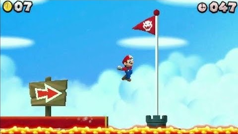 NSMB2 Custom Level - Cloudy Castle Run Cannon