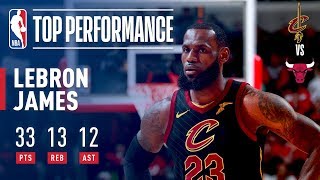 LeBron James' 15th TRIPLE DOUBLE in Year 15!