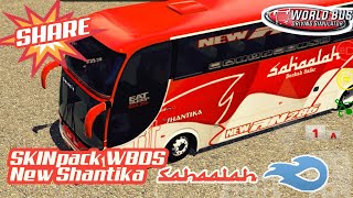 Share skin wbds PO new Shantika Sahaala|world Bus Driving simulator| gameplay wbds 1.18 screenshot 2