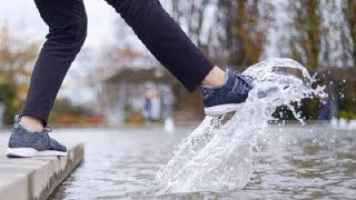 世界首款百分百防水運動鞋，怎麽趟水都不濕，關鍵還透氣