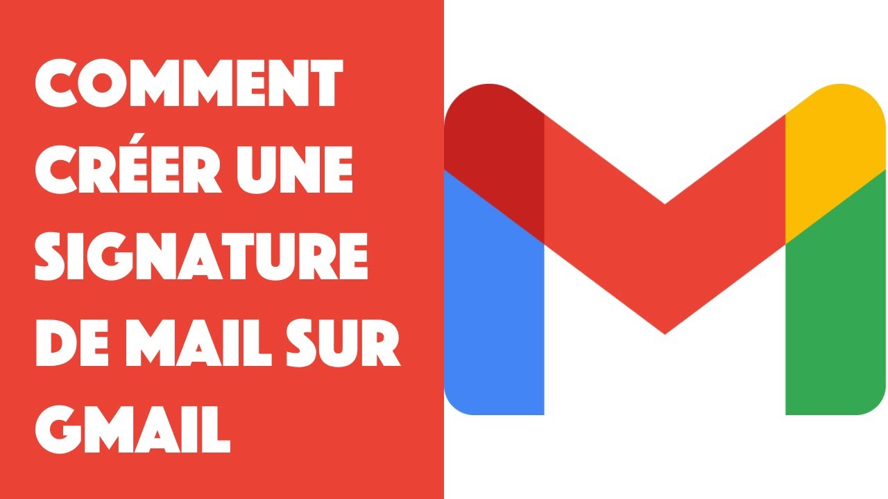 Comment cr er une signature de mail sur gmail youtube