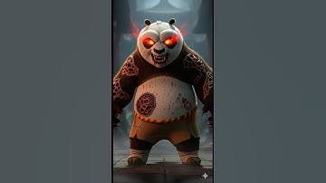 Horror Version of Kung Fu Panda: Legends of Awesomeness #shorts #scary #aiart