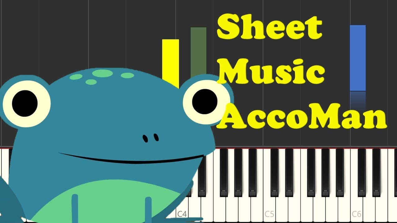 🎼 Super Simple Songs – Five Little Speckled Frogs | Sheet Music AccoMan ...