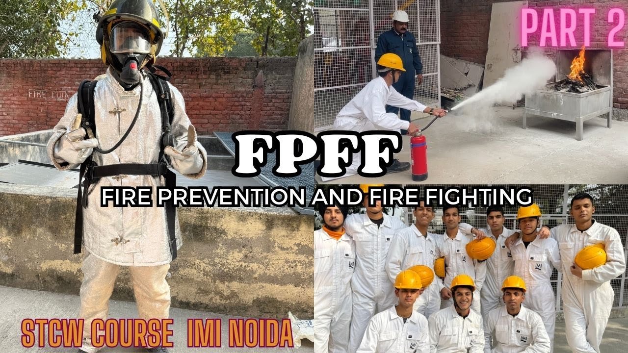 Finally we completed our Fire fighting course ! (STCW) Course at IMI