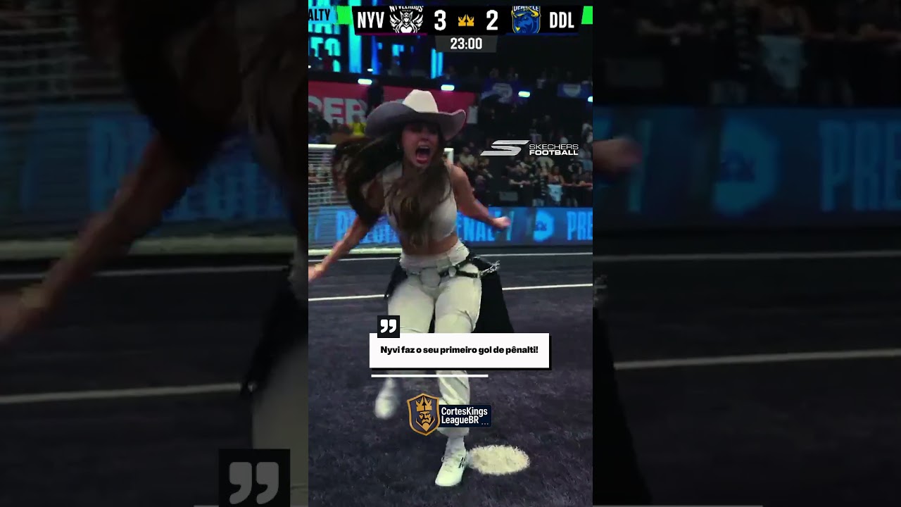Nyvi Estephan faz seu primeiro gol de penalti presidente na kings league!