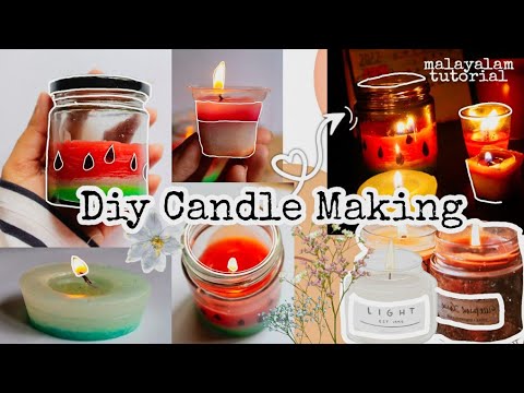 Dry Flower Candle Making At Home