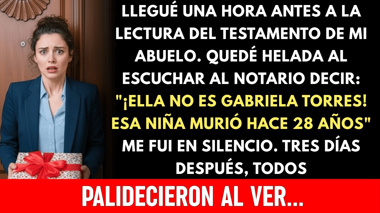 Llegué Temprano A La Lectura Del Testamento De Mi Abuelo. Escuché Al Notario Decir: 