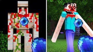 What inside Scary Herobrine ?! What inside Blood Iron Golem?! What`s Inside All HORROR Mobs ?!