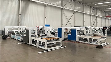 Introduce of FFG and FFS intelligent folder gluer and stitcher machine #xinyu #carton #packing