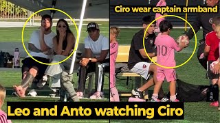 Messi Romantic Moments With Antonela Attended His Son Ciros Game Today Football News Today