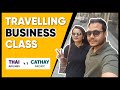 Business class travel  thai airlines vs cathay pacific vlog 40