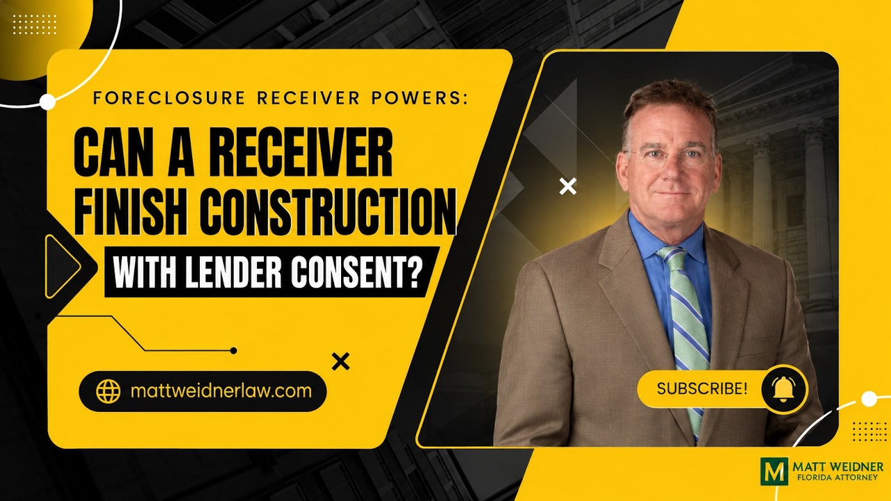 Watch on YouTube: Foreclosure Receiver Powers: Can a Receiver Finish Construction With Lender Consent? | Crestview II v. TotalBank